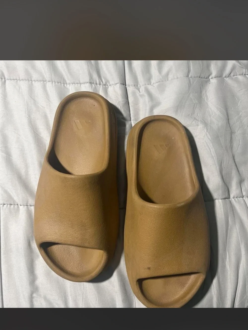 Yeezy Mens Slide Sandals in Brown/Tan